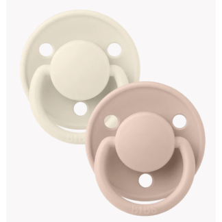 BIBS DELUX 2 Pack IVORY/BLUSH 0-3 years