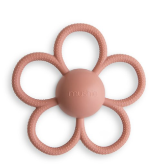 Mushie Daisy barškutis-kramtukas Dusty Rose