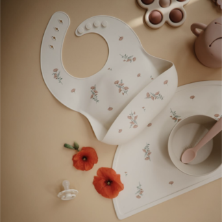 MUSHIE SILIKONINIS PADĖKLIUKAS White Daisy