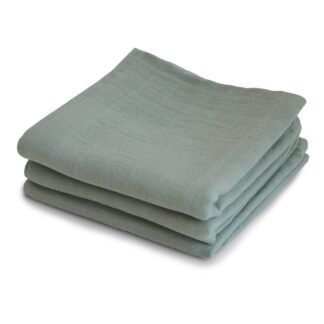 Mushie rankšluostukai 3-pack Sage