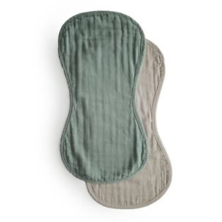 Mushie rankšluostukai Roman Green/Fog
