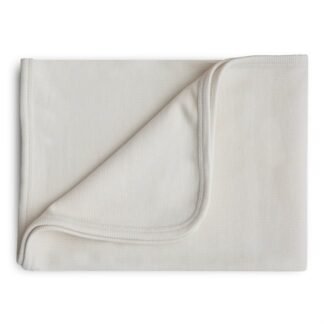 Mushie Ribbed Baby pledukas - Ivory