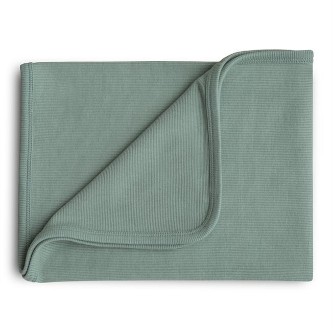 Mushie Ribbed Baby pledukas - Roman Green
