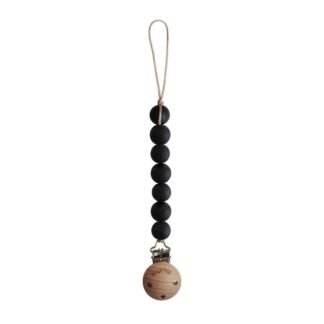 Pacifier Clip | Halo (Black)