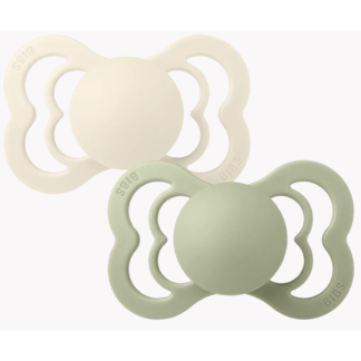 Supreme silikoniniai čiulptukai 2 Pack - Ivory/Sage